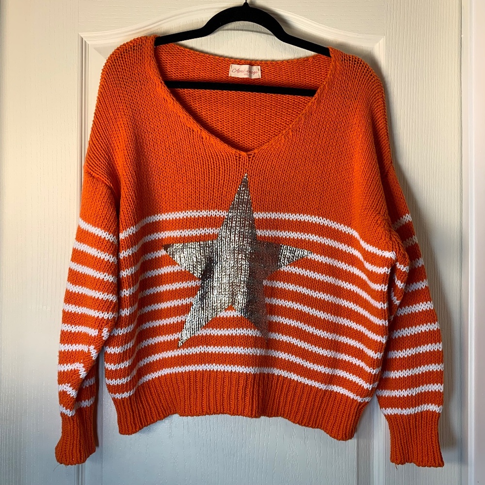 April Vintage Paris – Star Knit Sweater | Trendy Italian Vintage